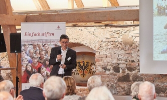 Präsentation von Dr. Nelson Penedo von Don Bosco Mission Bonn beim Stiftertreffen in Benediktbeuern 